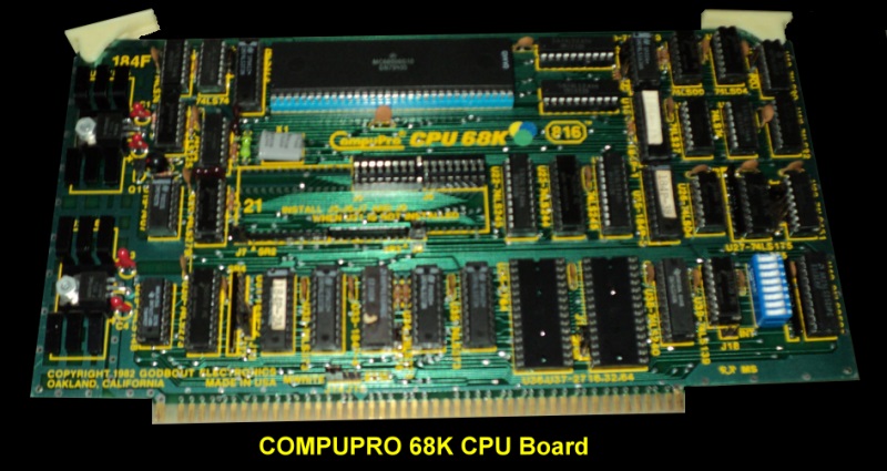 Compupro 68K-2 CPU Board